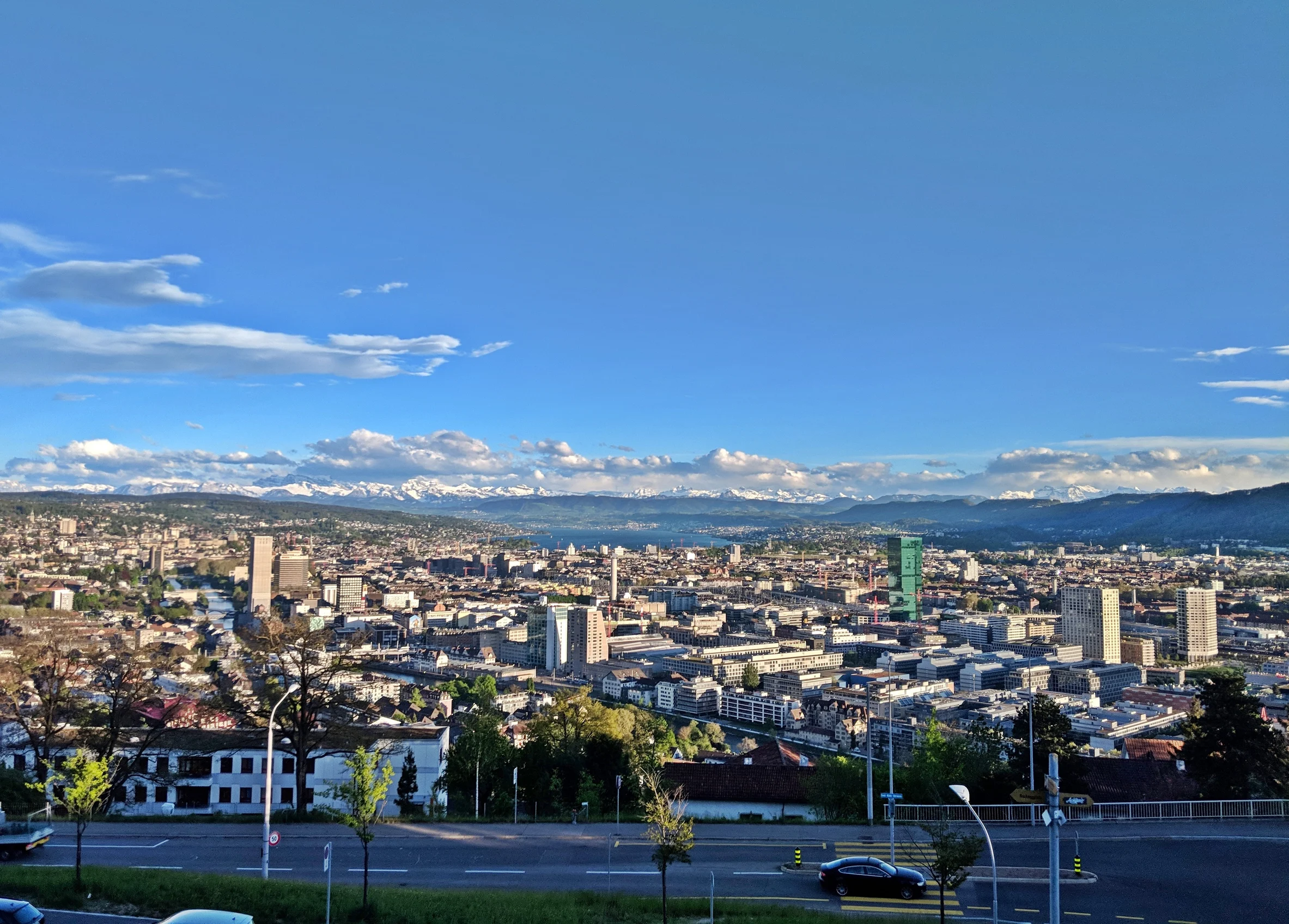 Scenic walk from the ETH Zurich to the restaurant on the top of Zurich