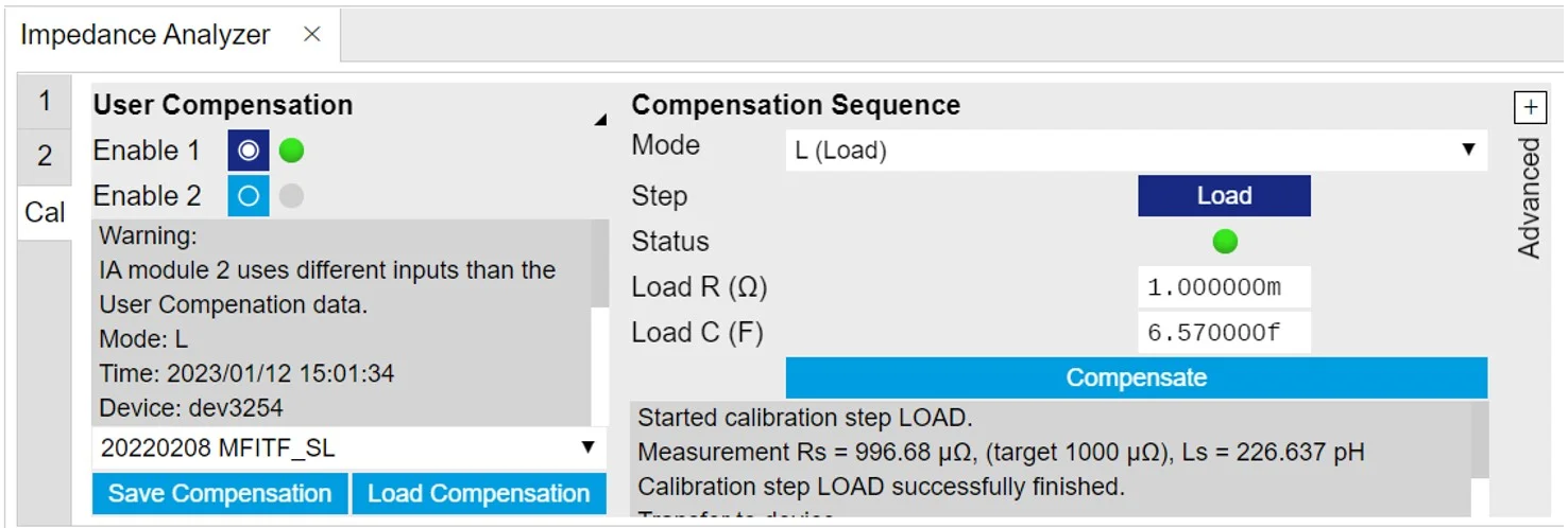 User Compensation in LabOne for measuring grounded components