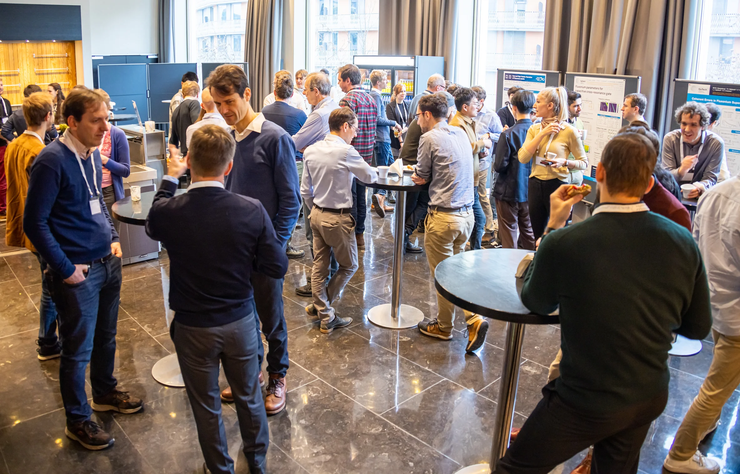 Networking during the breaks and poster sessions
