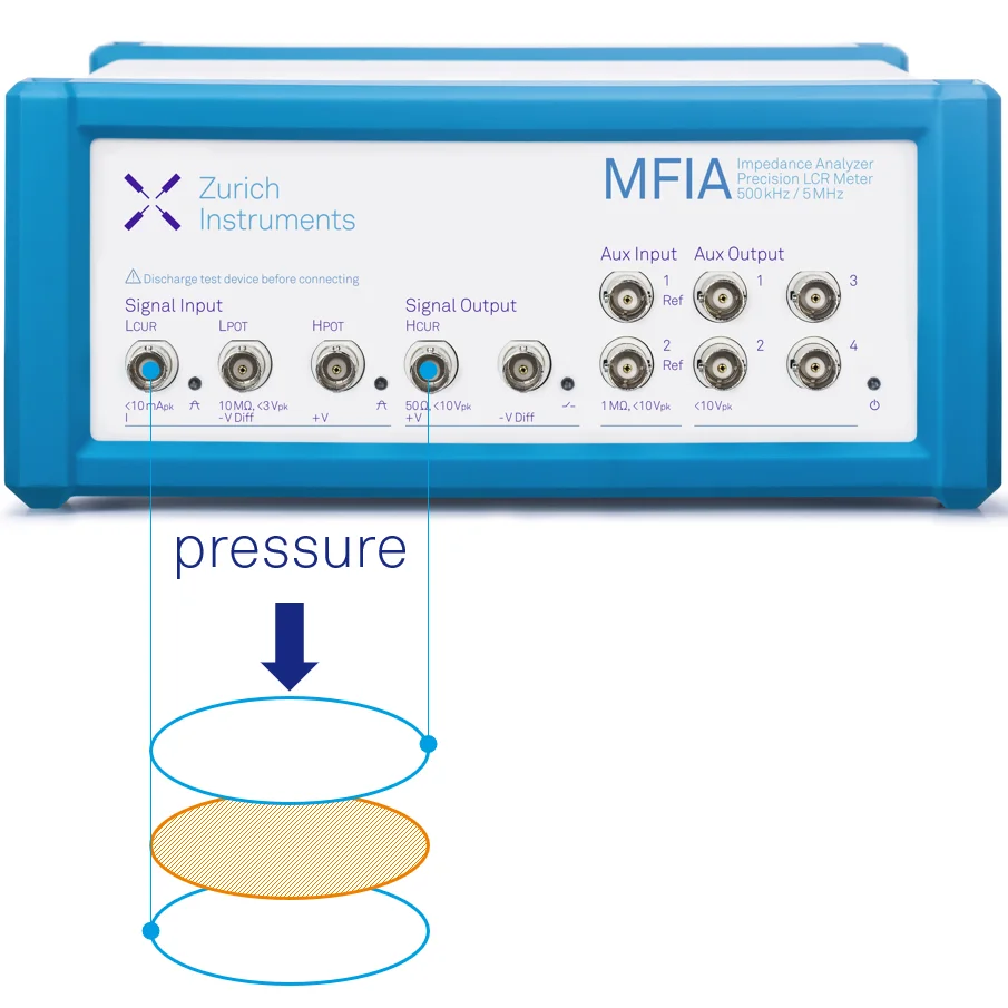 setup capacitive pressure sensor