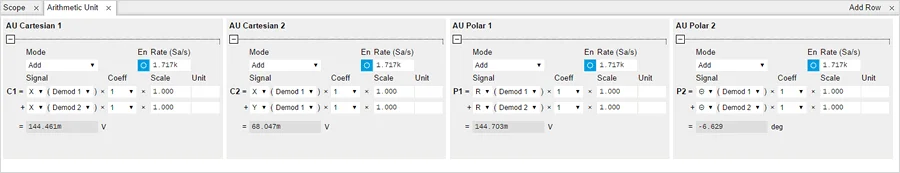 Screenshot of LabOne Arithmetic Unit