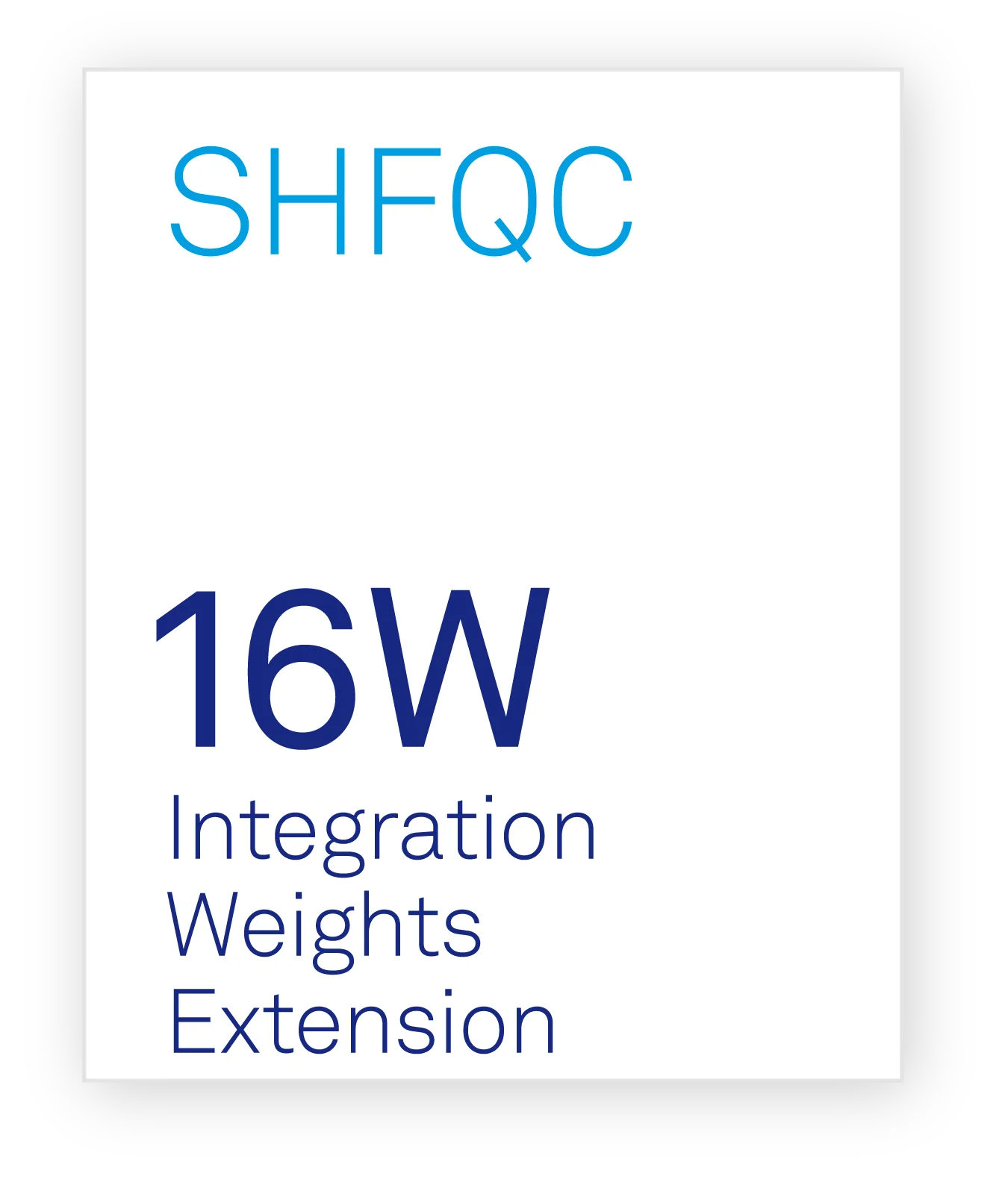 Zurich Instruments SHFQC 16W Integration Weights Extension
