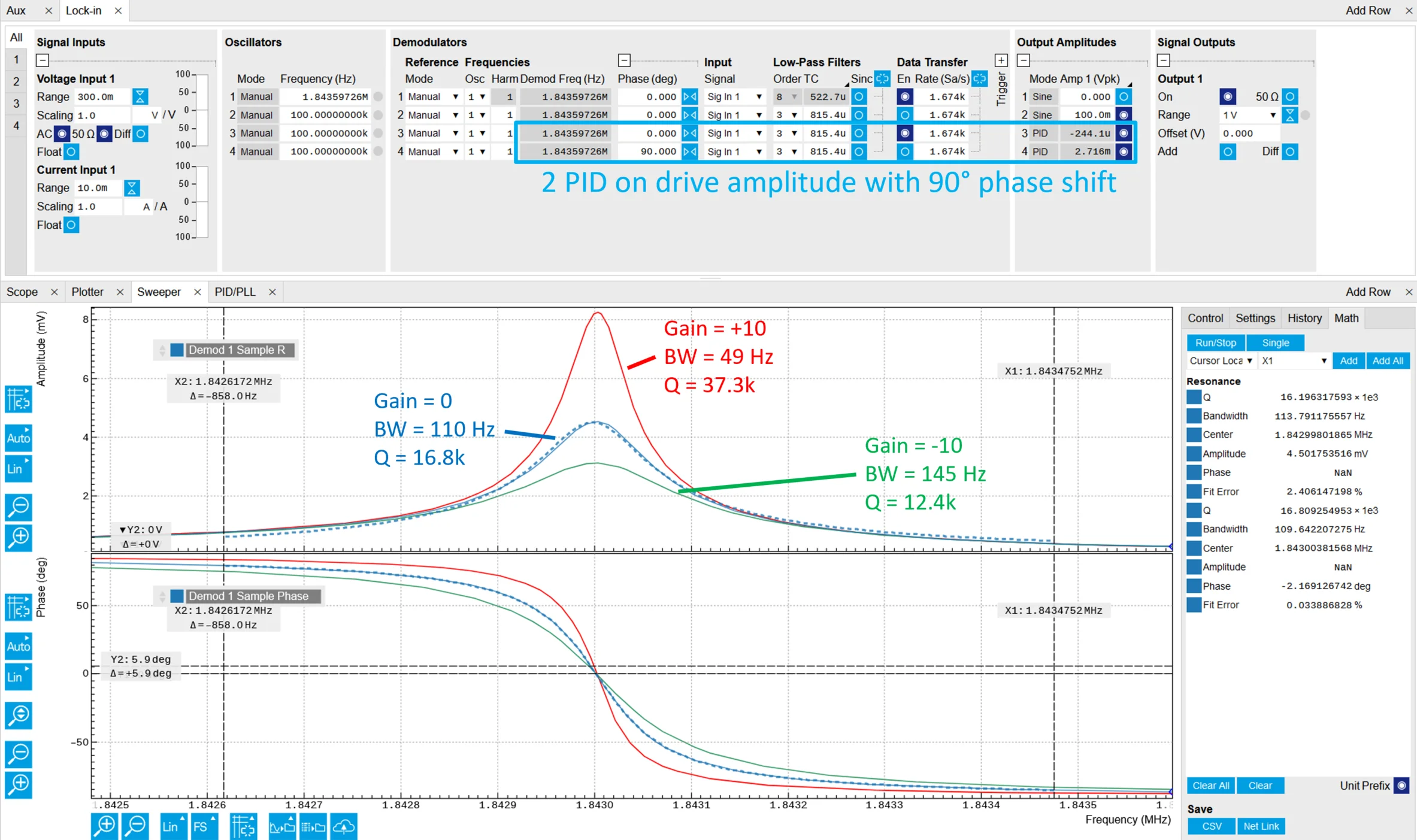 LabOne screenshot