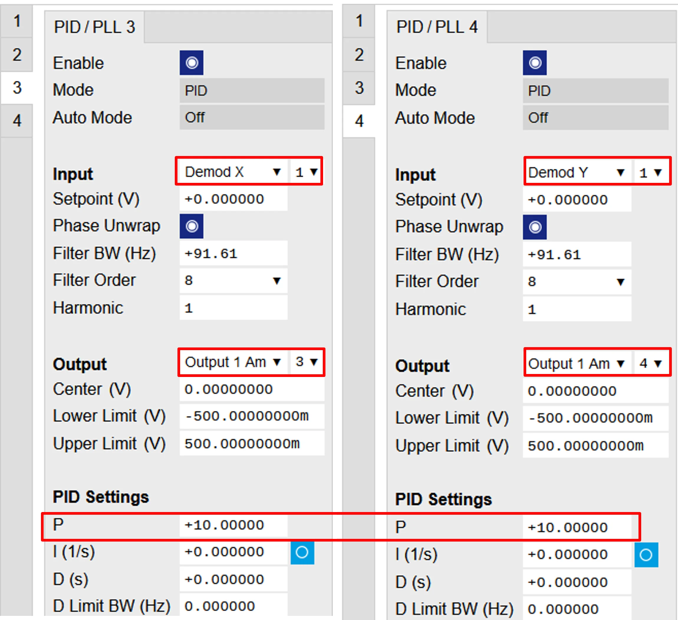2 PID tabs
